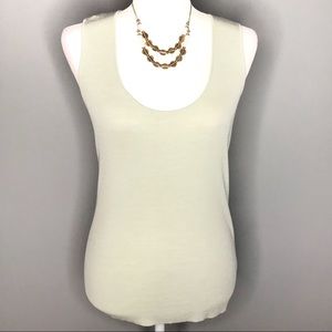 St John Wool Blend Mint Green Tank Top Size Small